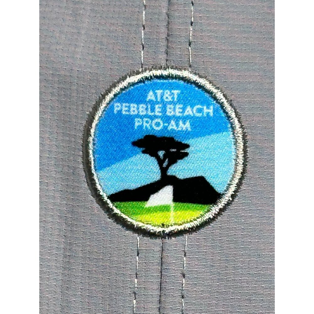 AT&T Pebble Beach Pro-Am Grey Golf Baseball Cap Hat Adjustable OSFM